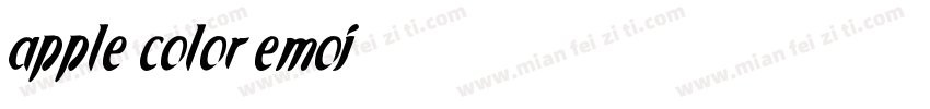 apple color emoj字体转换